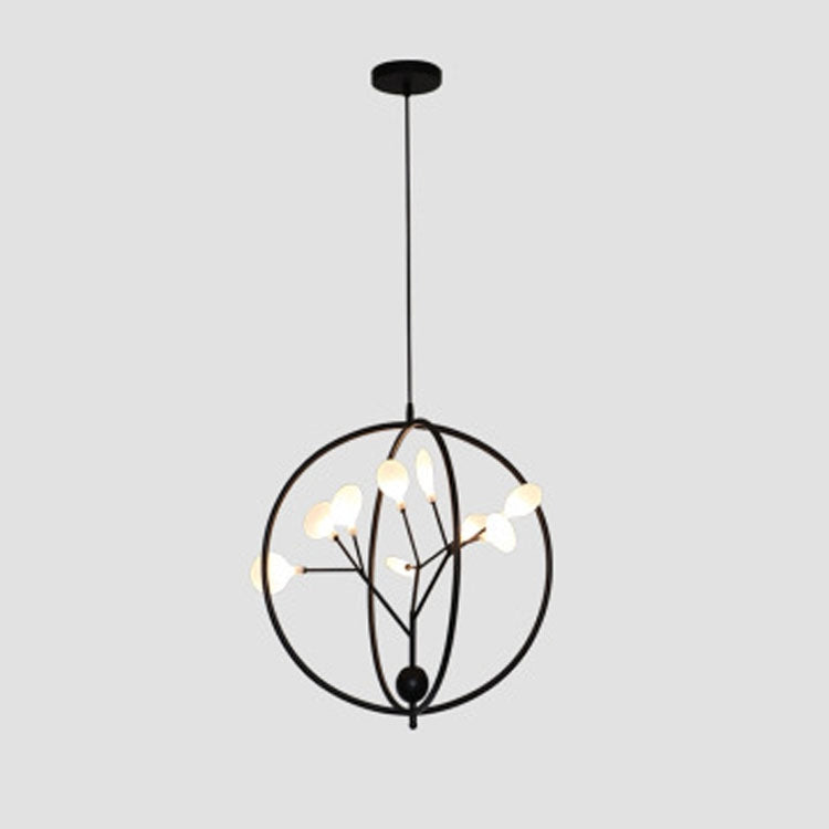Modern Minimalist Tree Firefly Chandelier, Power source:  Three-color Light