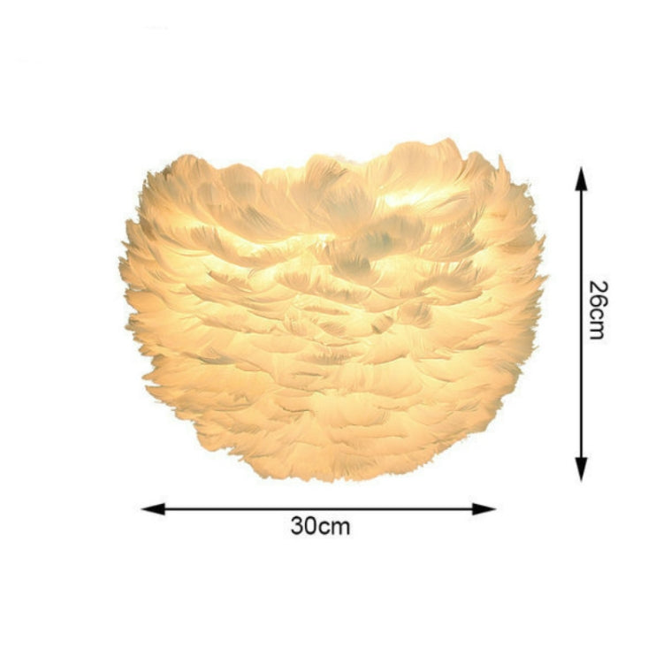 Single Head  Creative Dimming Feather Wall Light with 5W White Light LED