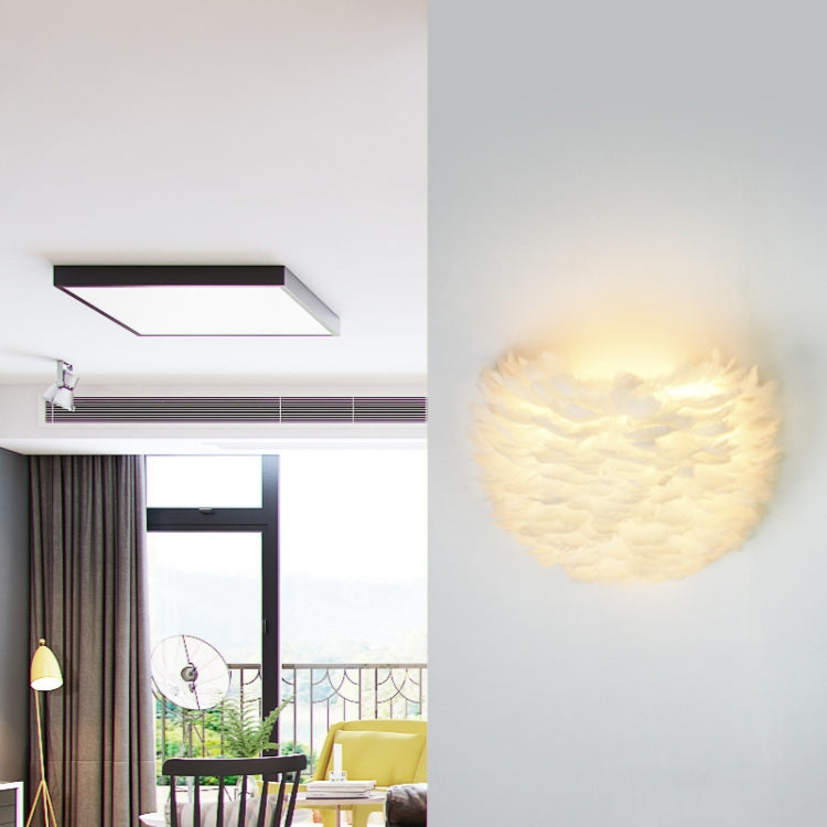 Single Head  Creative Dimming Feather Wall Light with 5W Warm White LED