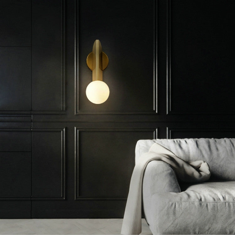 Bedroom Bedside Balcony Aisle Bronze Creative Wall Lamp, Power source: White LED5W(Wrought Iron Plating Bronze)