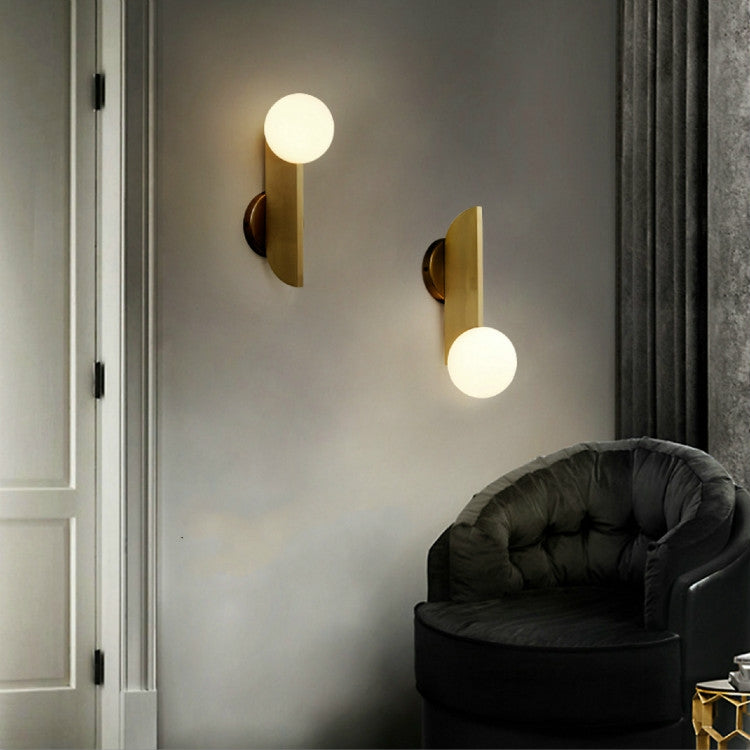 Bedroom Bedside Balcony Aisle Bronze Creative Wall Lamp, Power source: Three-color Dimming 5W(Wrought Iron Plating Bronze)
