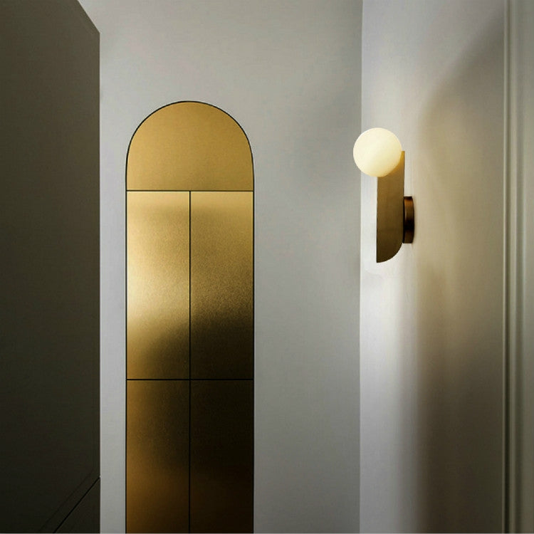 Bedroom Bedside Balcony Aisle Bronze Creative Wall Lamp, Power source: Three-color Dimming 5W(Wrought Iron Plating Bronze)