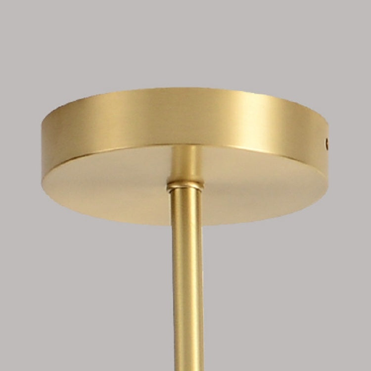 15 Heads  Simple Modern Living Room Dining Room Atmosphere Copper Chandelier, Power source: Warm Light Single 5W