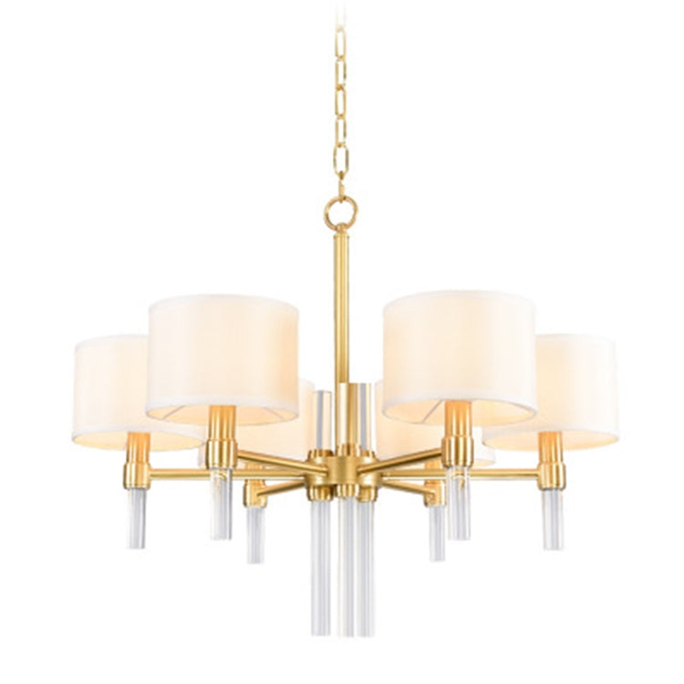 6 Heads  Creative Personality Copper Chandelier(Three-color Light)
