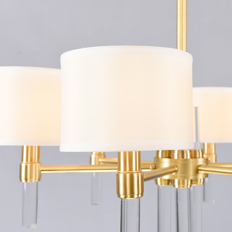 8 Heads  Creative Personality Copper Chandelier(Three-color Light)