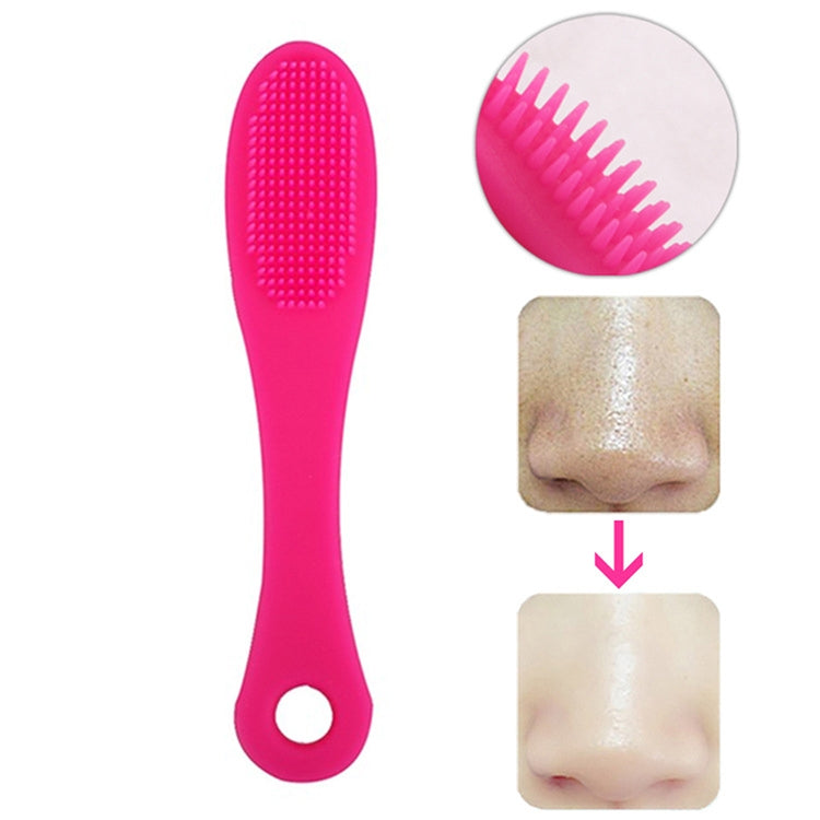10 PCS Blackhead Brush Face Cleansing Extractor Remover Tool Silicone Finger Massage Brush Face Exfoliating Cleansing Tool