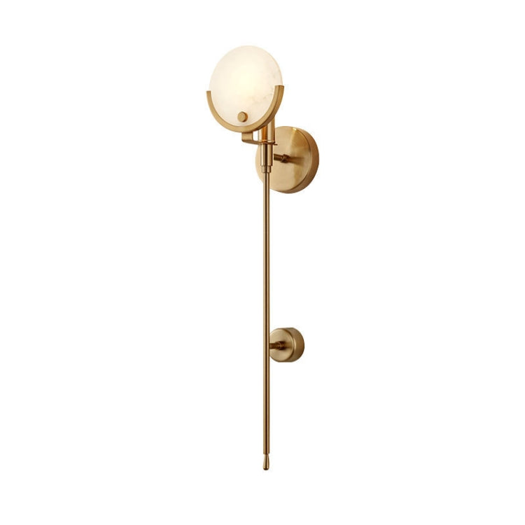Modern Creative Personality Bedside Light Full Copper LED Wall Lamp, Power source: Without Light Source( Full Copper Long Section)
