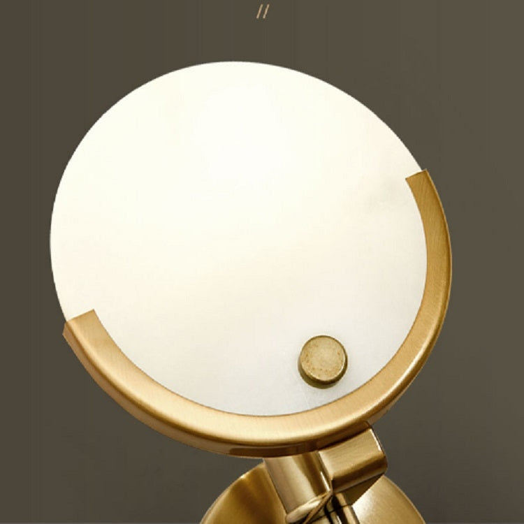 Modern Creative Personality Bedside Light Full Copper LED Wall Lamp, Power source: LED Warm Light 5W( Full Copper Long Section)