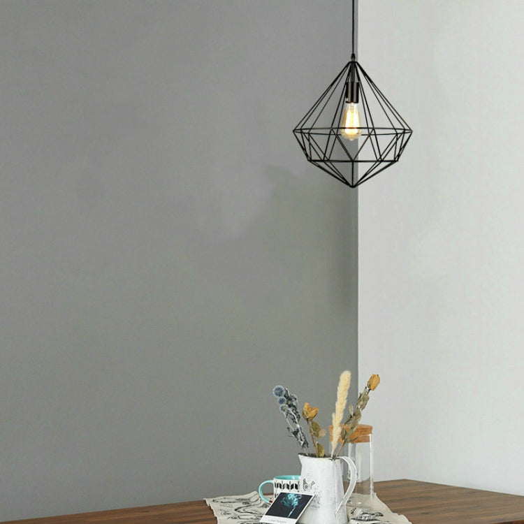 Retro Iron Front Bar Shop Clothing Restaurant Single Head Chandelier without Light Source