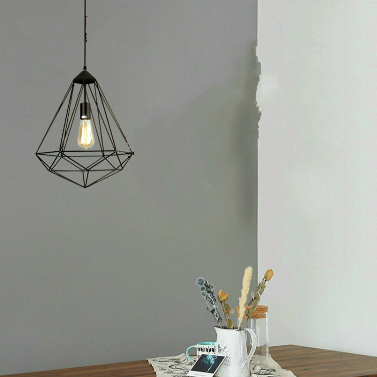 Retro Iron Front Bar Shop Clothing Restaurant Single Head Chandelier with 40W Edison Tungsten Light Bulb