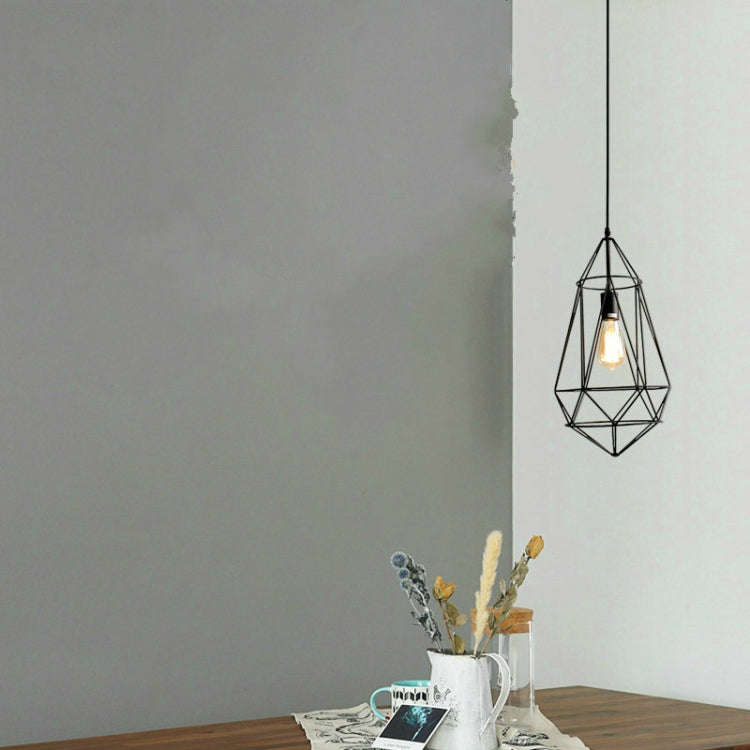 Retro Iron Front Bar Shop Clothing Restaurant Single Head Chandelier with 40W Edison Tungsten Light Bulb