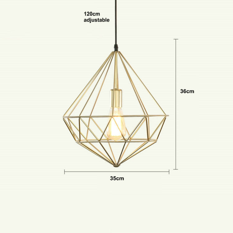 Retro Iron Front Bar Shop Clothing Restaurant Single Head Chandelier with 40W Edison Tungsten Light Bulb
