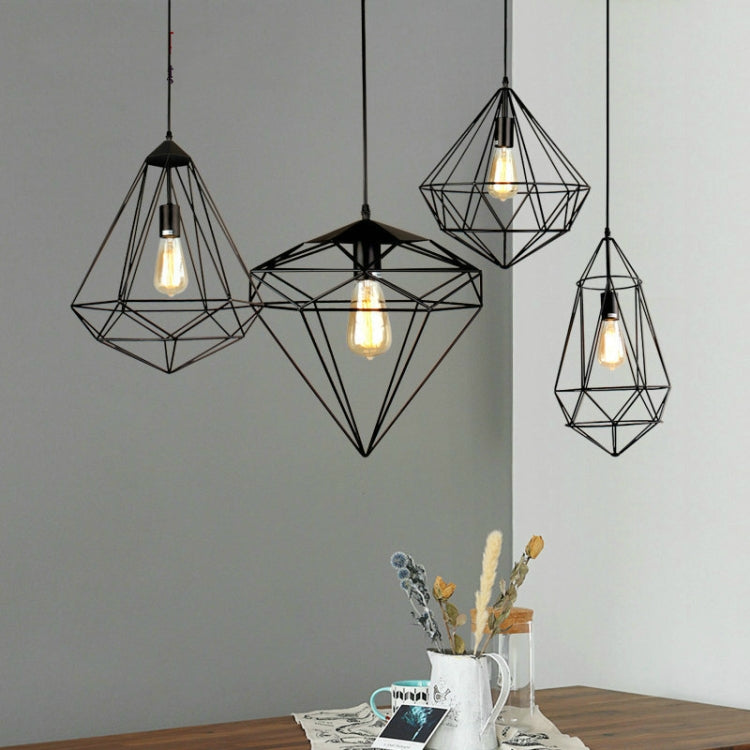 Retro Iron Front Bar Shop Clothing Restaurant Single Head Chandelier with 40W Edison Tungsten Light Bulb