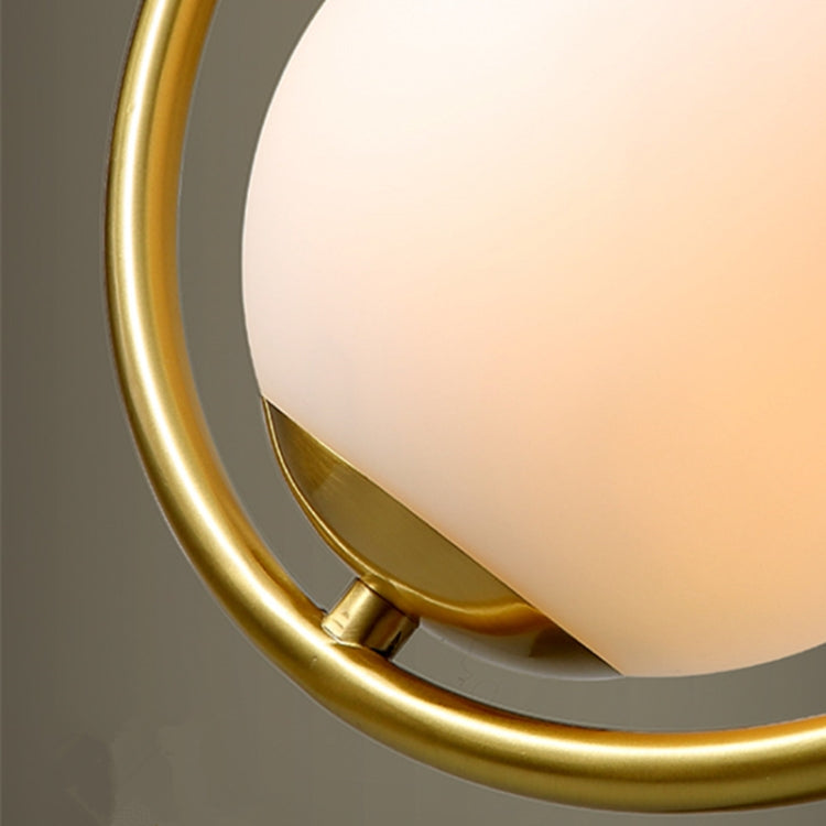 Restaurant Chandelier Single Head Creative Personality Simple Modern Copper Lamp with 5W Warm Light, Shape Style:Oval C1