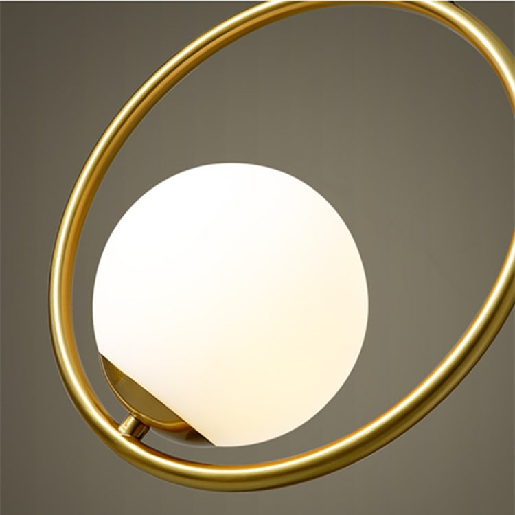 Restaurant Chandelier Single Head Creative Personality Simple Modern Copper Lamp with 5W Warm Light, Shape Style:Oval C1