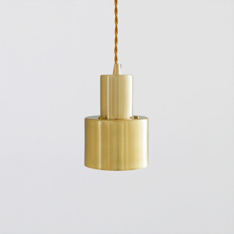 Imitation Copper  E27 LED Brass Cross Small Chandelier Simple Office Bedroom Copper Brass with 5W Three-Color Light LED