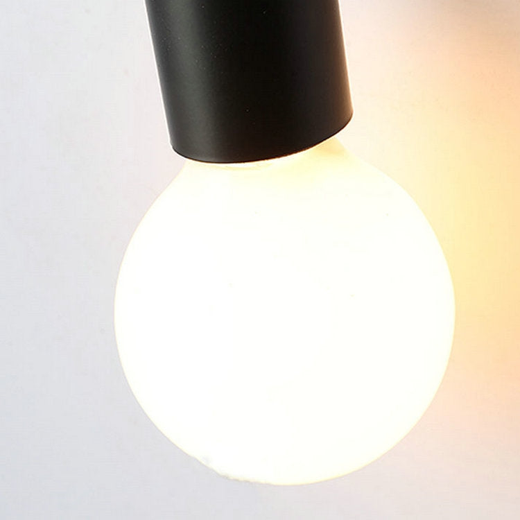 Simple Double Aisle Bedroom Wall Lamp with 5W Warm Light LED( Black)