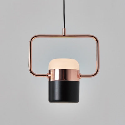 Modern Minimalist Bar Restaurant Bedroom Bedside Single Head Chandelier, Power source: 5W Three-color Light