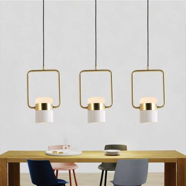 Modern Minimalist Bar Restaurant Bedroom Bedside Single Head Chandelier, Power source: without Light Source