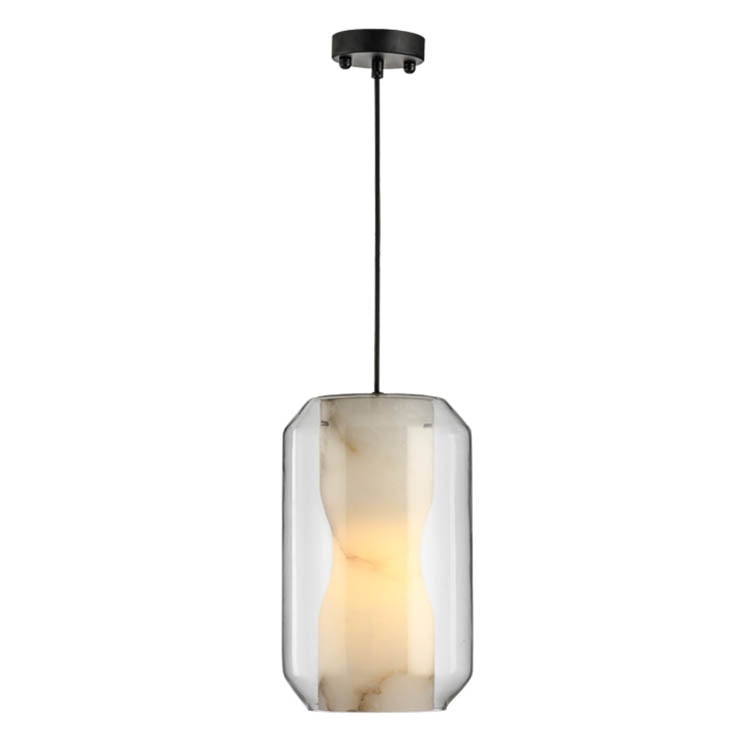Large Simple Imitation Marble Model Room Restaurant Bar Bedside Chandelier with 5W Warm LED