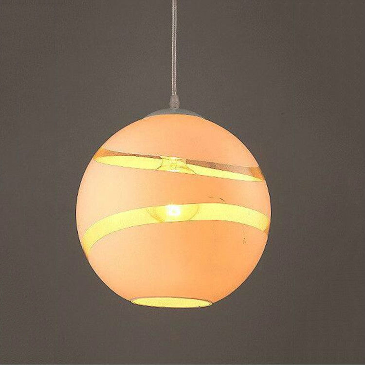 Restaurant Cafe Personality Glass Chandelier with 5W Warm Light LED
