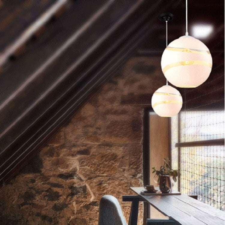 Restaurant Cafe Personality Glass Chandelier with 5W Warm Light LED