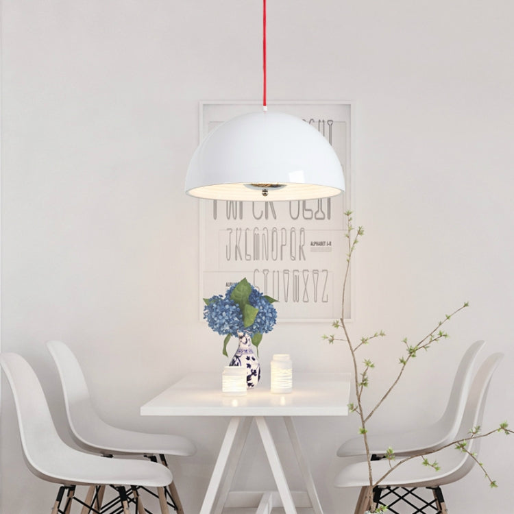 40cm Restaurant Bar Chandelier Living Room Simple Bedroom Bedside Study Chandelier without Light Source(White)