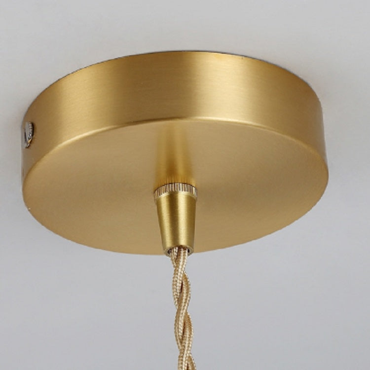 Small  Creative Single Head Glass Ball Bedroom Bedside Chandelier with 5W Three Color Light