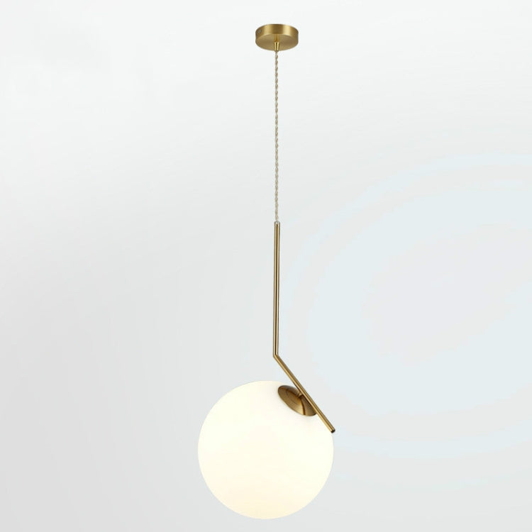 Large  Creative Single Head Glass Ball Bedroom Bedside Chandelier without Light Source