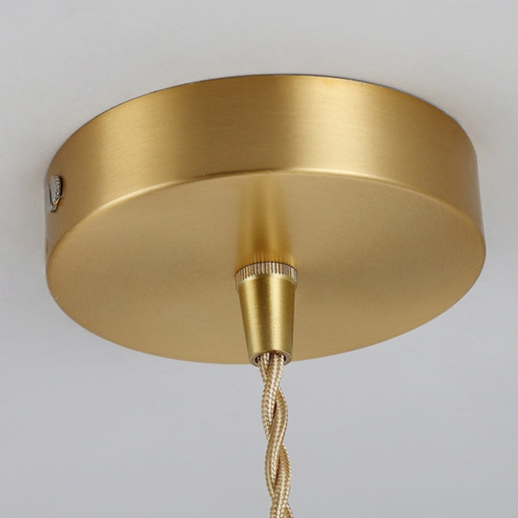 Double Heads  Simple Copper Single Head Restaurant Chandelier with 5W Three Color Light LED