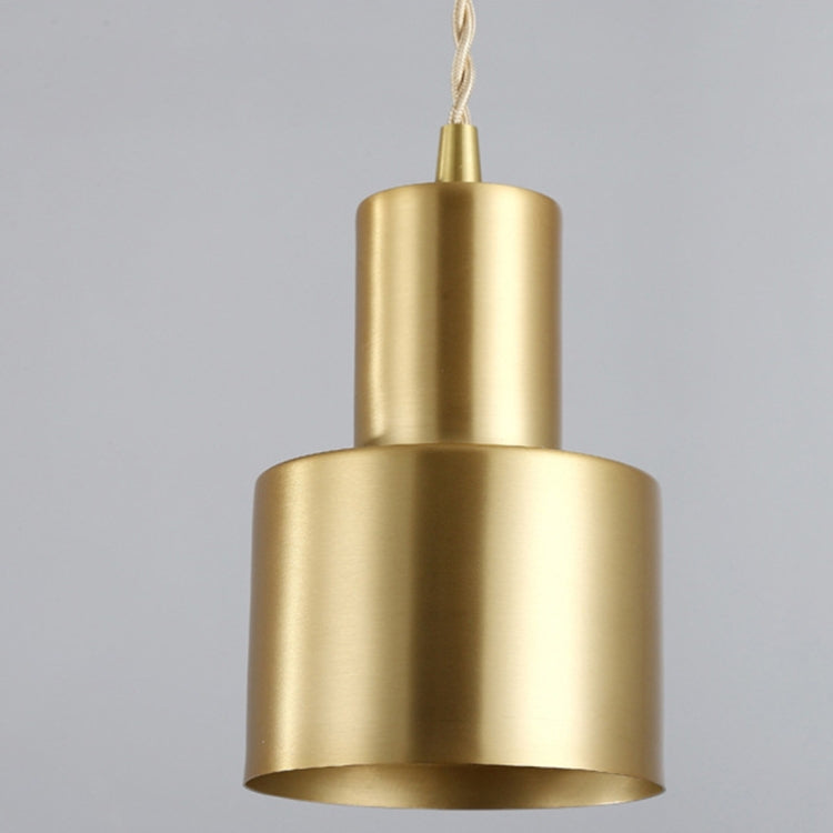 Double Heads  Simple Copper Single Head Restaurant Chandelier with 5W Three Color Light LED