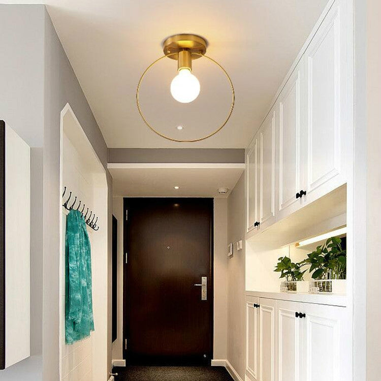 Simple Modern Aisle Copper Lamp without Light Source