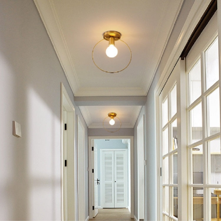 Simple Modern Aisle Copper Lamp without Light Source