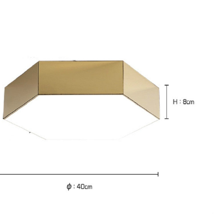 Simple Living Room Aisle Stainless Steel Ceiling Lamp with 5W White Light LED
