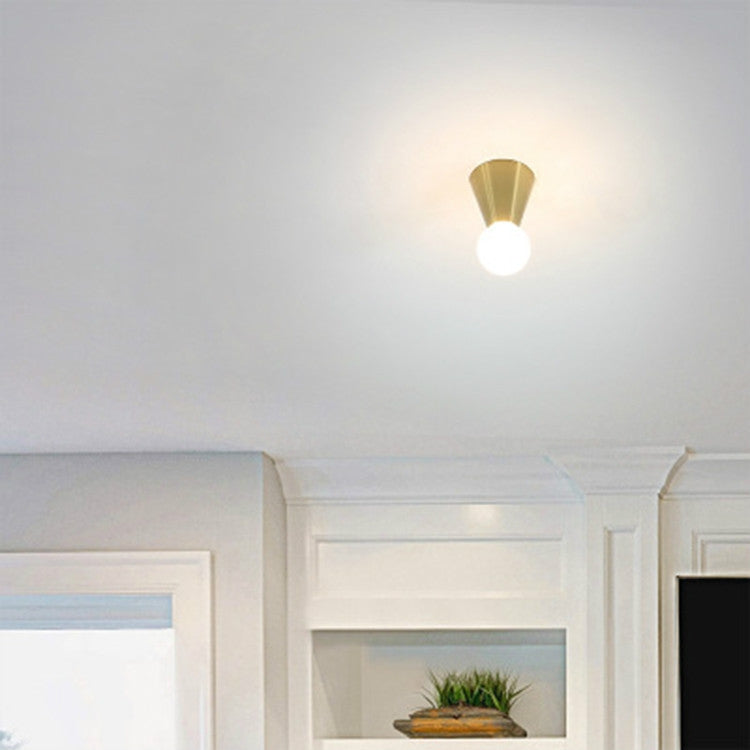 Simple Creative Brass Corridor Ceiling Lamp with 5W White Light LED(Gold)