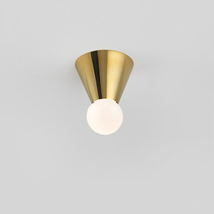 Simple Creative Brass Corridor Ceiling Lamp with 5W White Light LED(Gold)
