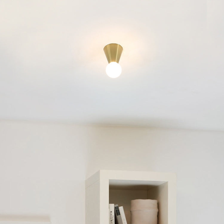 Simple Creative Brass Corridor Ceiling Lamp with 5W White Light LED(Gold)