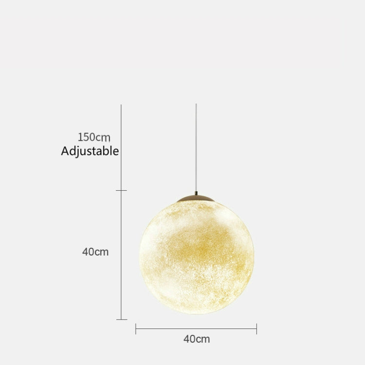 40cm Creative Art Restaurant Moon Chandelier with 5W Three-Color Light LED