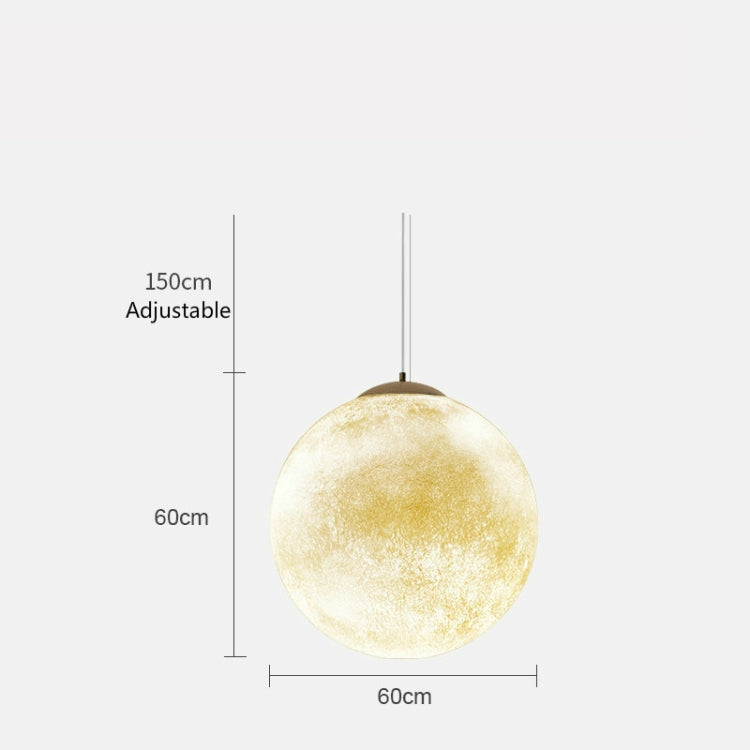 60cm Creative Art Restaurant Moon Chandelier with 5W White Light LED