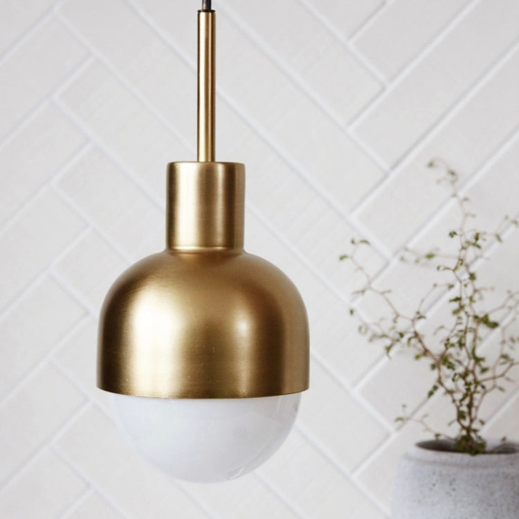 Imitation Copper  Simple Single Head Bedroom Bedside Chandelier without Light Source