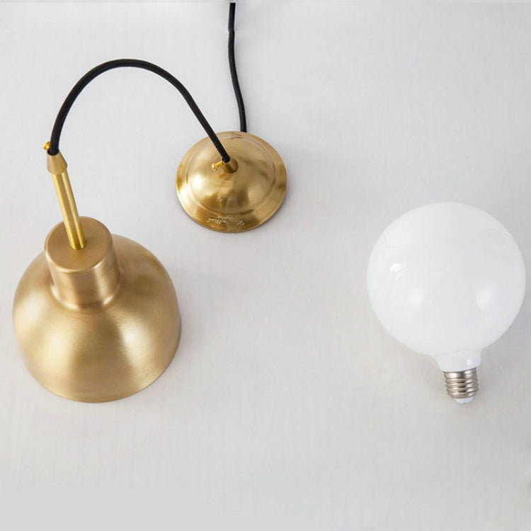 Imitation Copper  Simple Single Head Bedroom Bedside Chandelier without Light Source