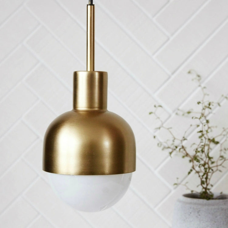 Imitation Copper  Simple Single Head Bedroom Bedside Chandelier with 5W Warm Light LED