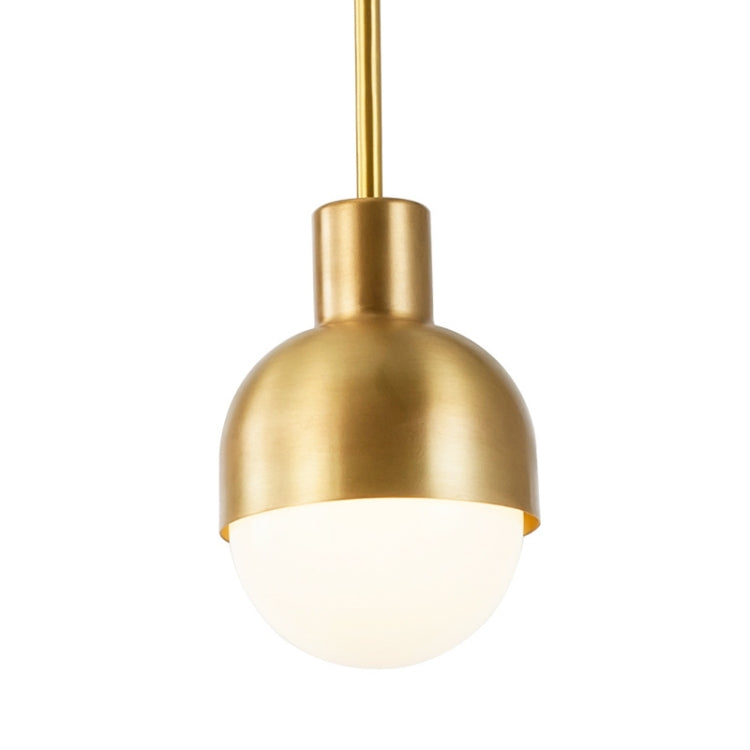 Pure Copper  Simple Single Head Bedroom Bedside Chandelier with 5W White Light LED
