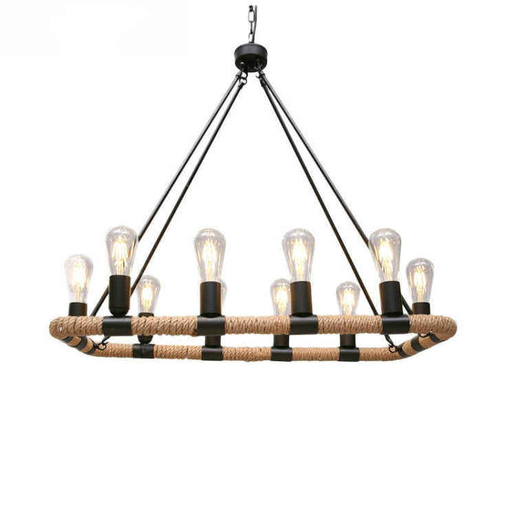 Creative Retro Industrial Wrought Iron Twine Chandelier with 4W LED(10 Heads)