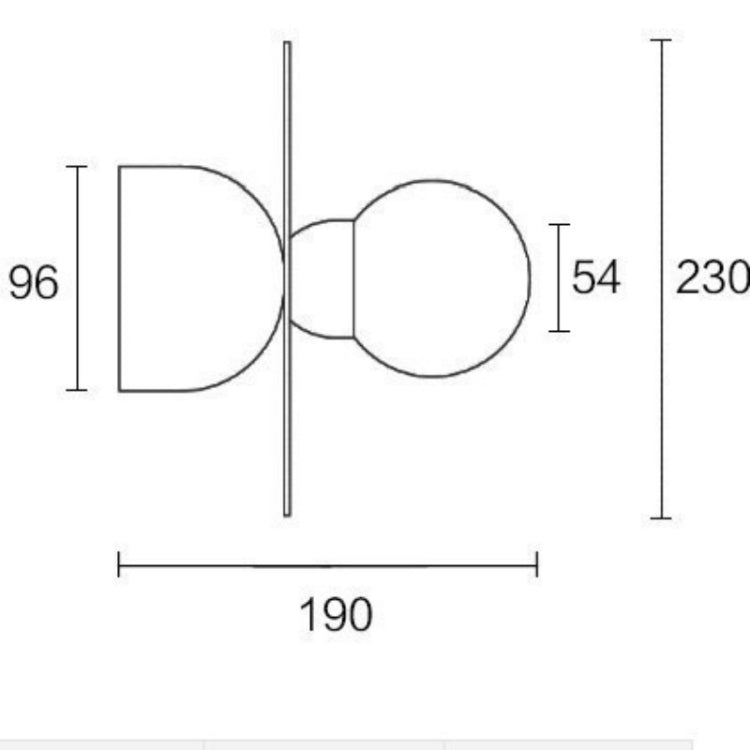 Simple Modern Living Room Bedroom Hallway Wall Lamp  with Warm Light 5W LED