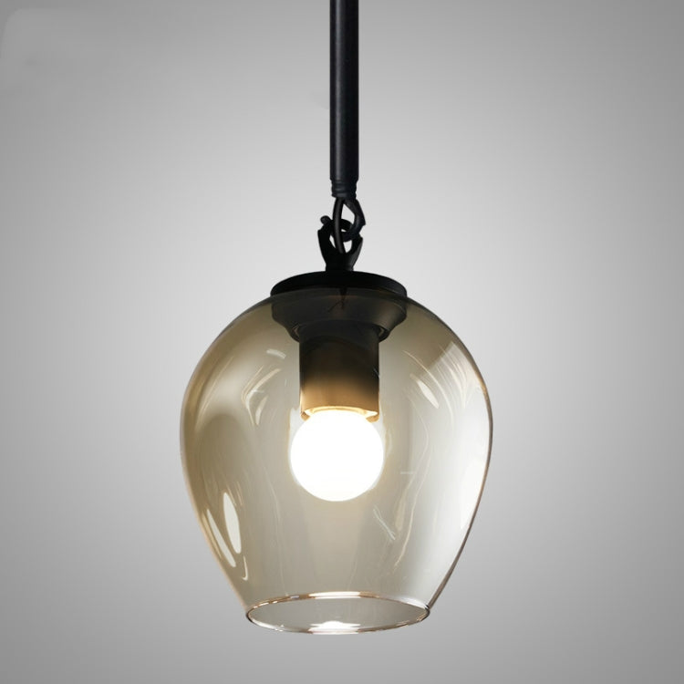 Single Head Black  Creative Glass Branches Living Room Chandelier with 5W White Light LED