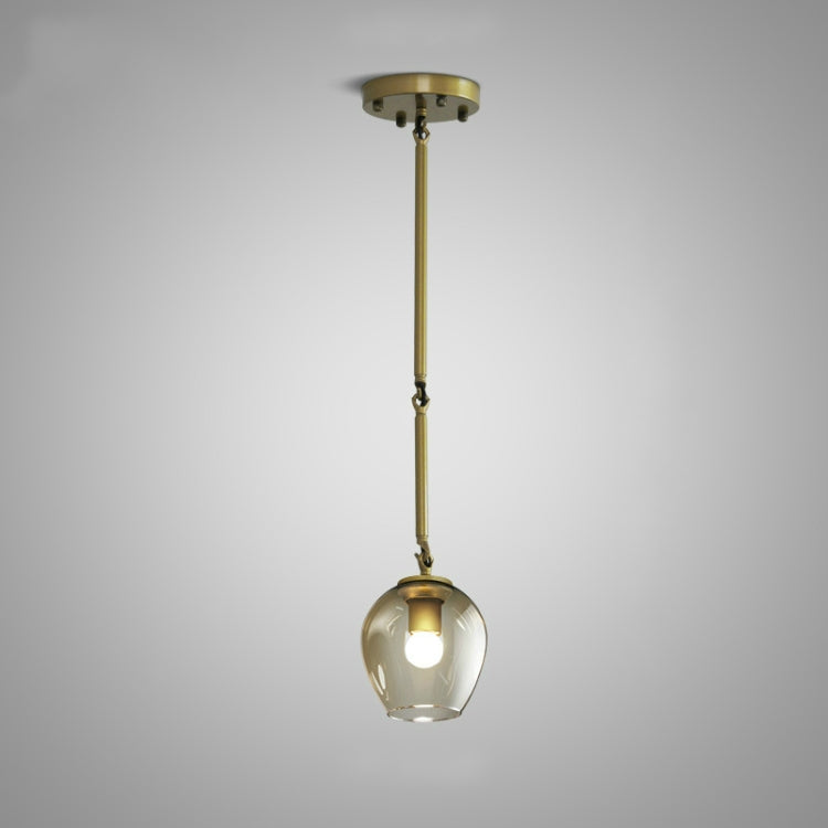 Single Head Gold  Creative Glass Branches Living Room Chandelier with 5W White Light LED