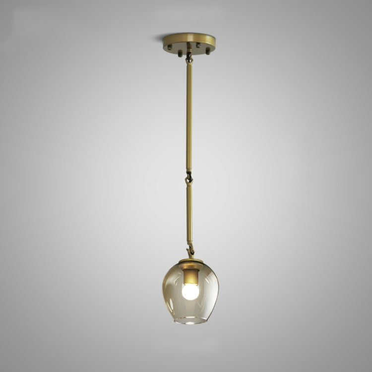 Single Head Gold  Creative Glass Branches Living Room Chandelier with 5W Warm Light LED