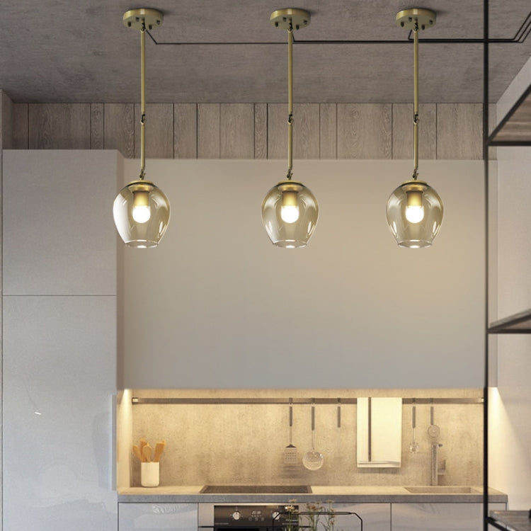 Double Head Gold  Creative Glass Branches Living Room Chandelier without Light Source