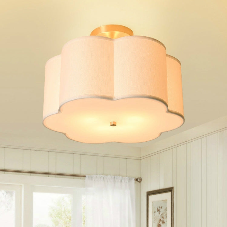 Simple Modern Dining Room Bedroom Study Fabric Ceiling Lamp without Light Source